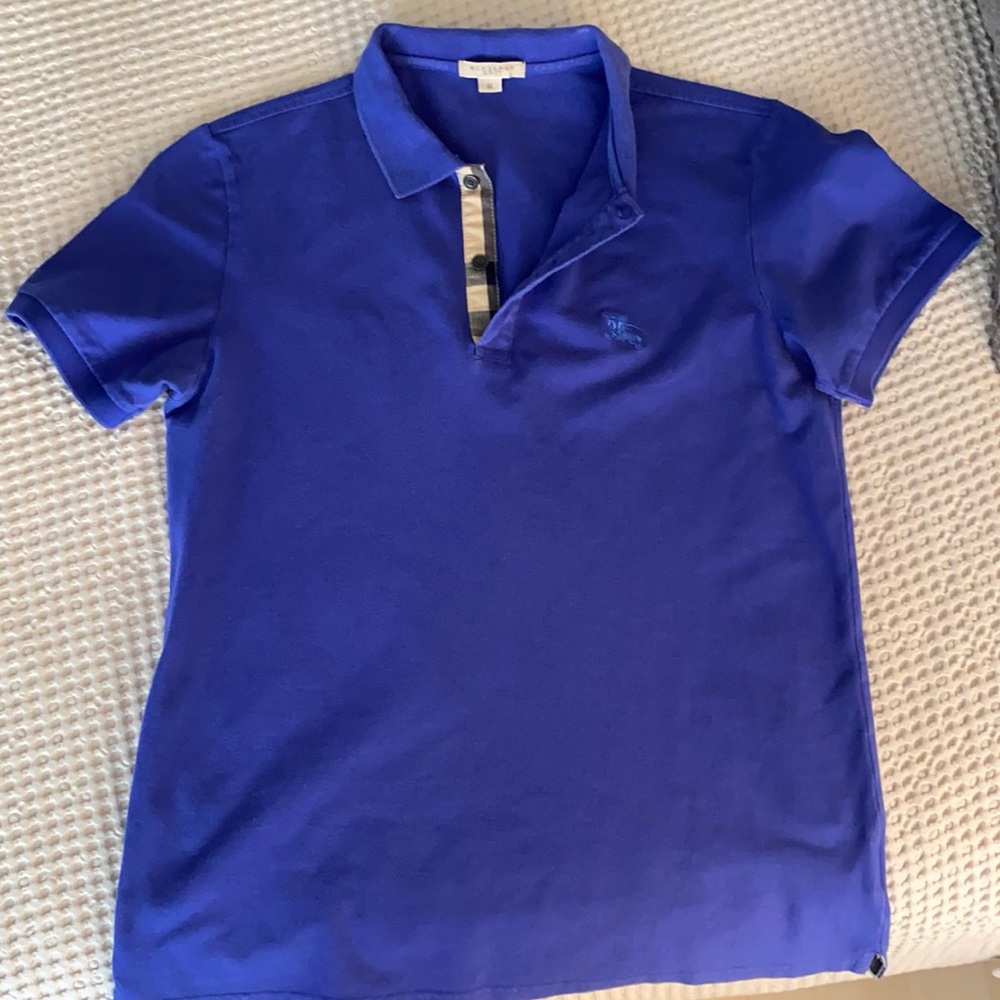 Burberry blue polo T-shirt